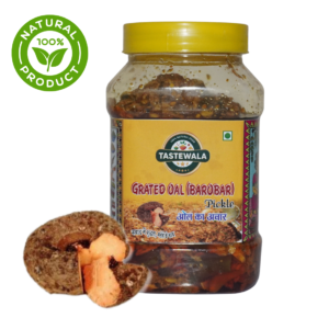 Oal Ginger Green Chili Mix Pickle | ओल बरोबरा | Grated (कद्दूकश) Oal (Suran/Jimikand) Pickle