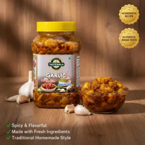 Tastewala Garlic Pickle (लहसुन का अचार) – Spicy Traditional Homemade Taste - 100% Pure