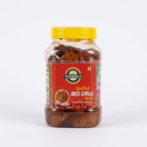 Tastewala Stuffed Red Chilli Pickle | Authentic Bihari Bharwa Lal Mirch ka Achar - 500g & 1kg