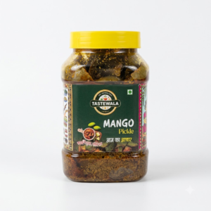 Tastewala Homemade Mango Pickle | 100% Authentic Aam ka Achar (Stone-Ground Spices) - 500g & 1kg