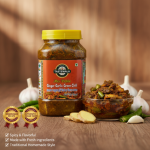 Tastewala Mix Pickle (मिक्स अचार) – Ginger Garlic Green Chilli Homemade Taste