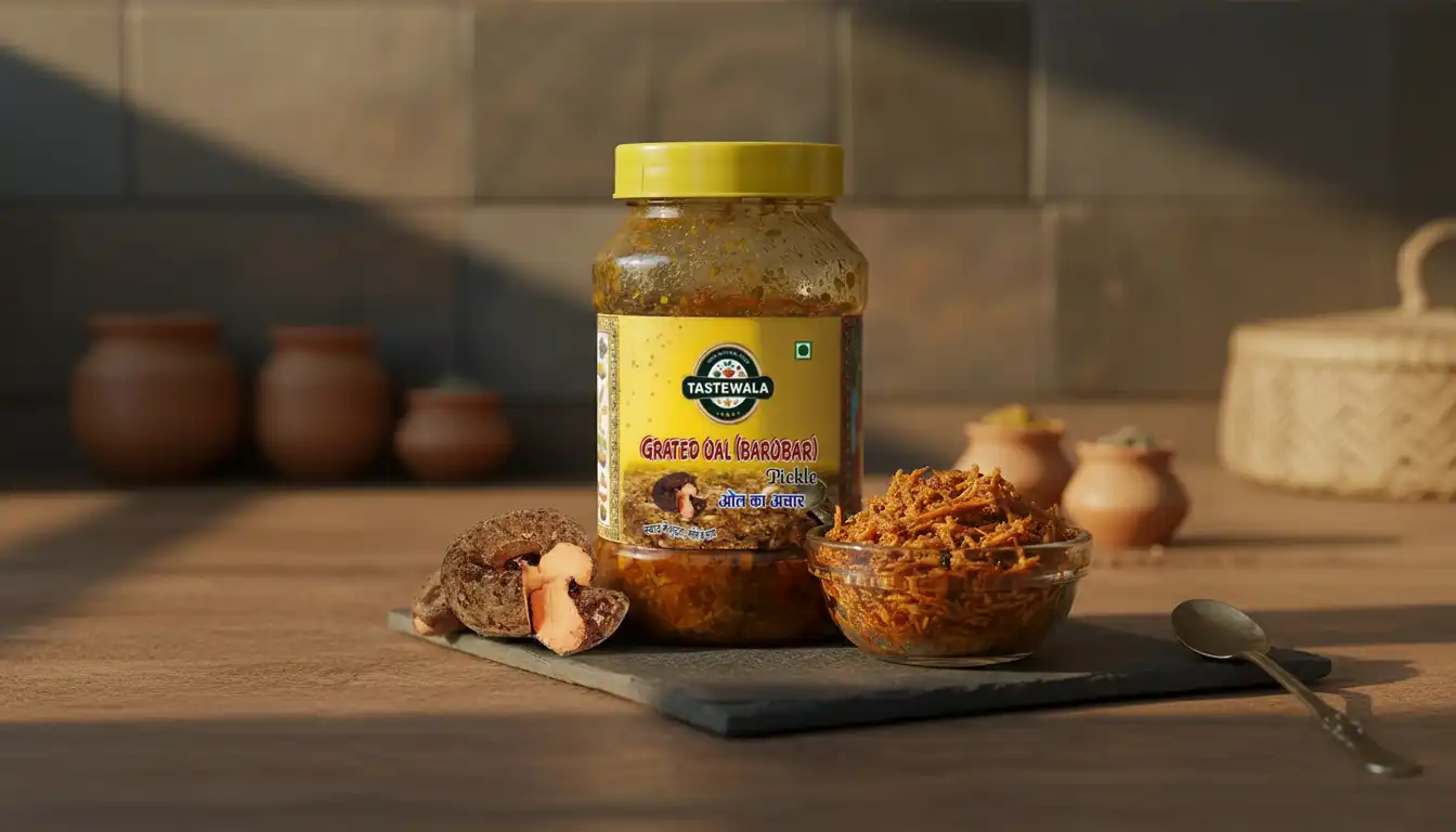 Tastewala Artisan Oal Ginger Green Chili Mix Pickle - Ol Barobara